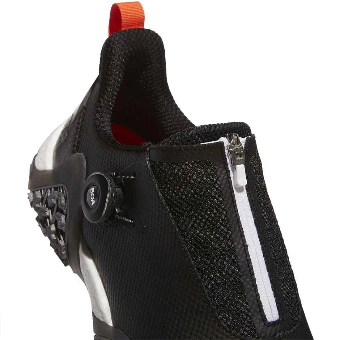 Adidas Codechaos 22 BOA Golf Shoes Black/Dark Silver Metallic/Impact Orange - Image 4