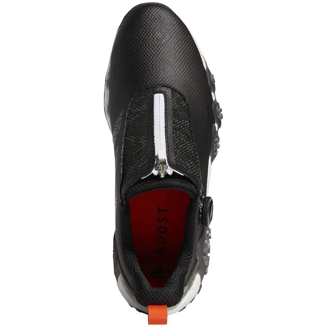 Adidas Codechaos 22 BOA Golf Shoes Black/Dark Silver Metallic/Impact Orange - Image 3