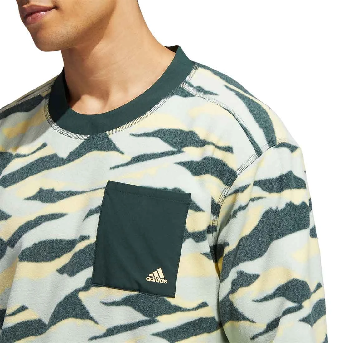 Adidas Texture Print Crewneck - Image 5
