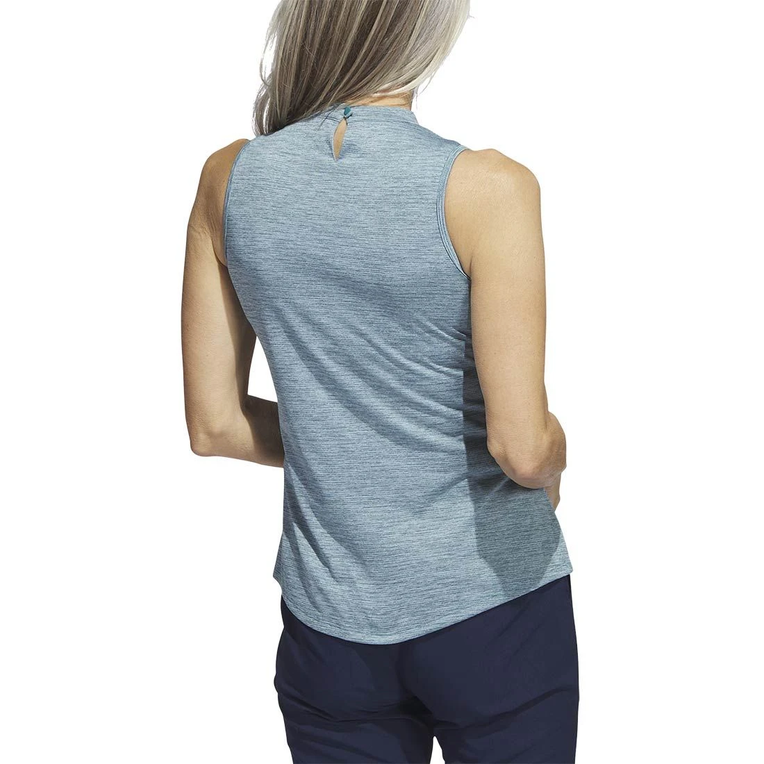 Adidas Women's Heathered Essentials Mock Sleeveless - Image 9