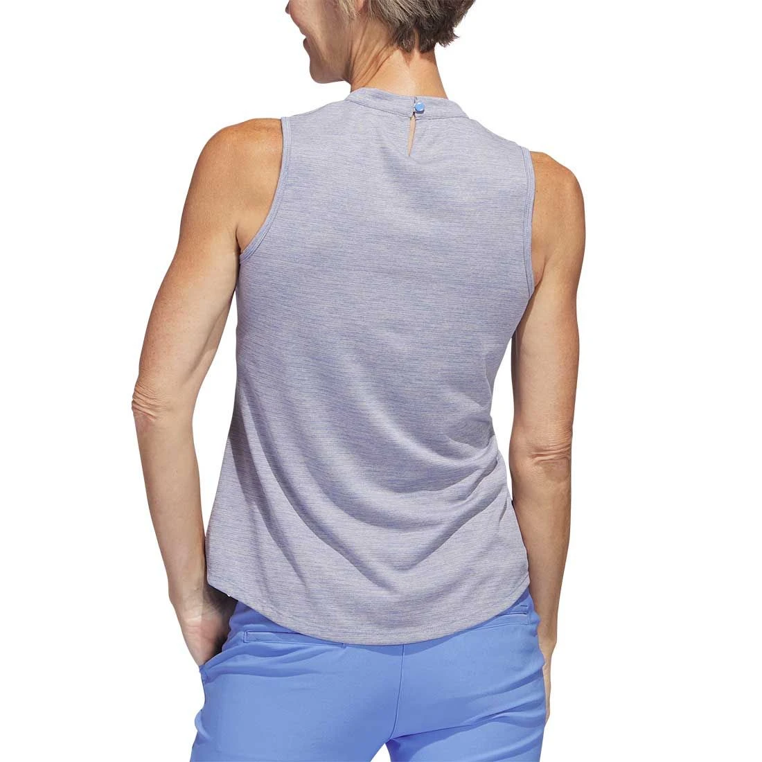 Adidas Women's Heathered Essentials Mock Sleeveless - Image 6