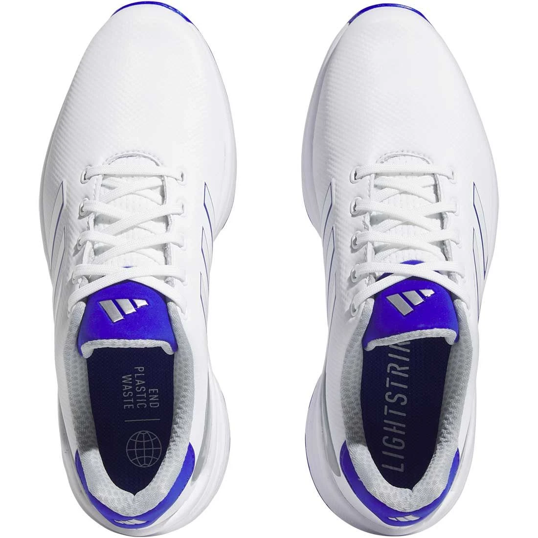 Adidas ZG23 Golf Shoes White/Lucid Blue - Image 4