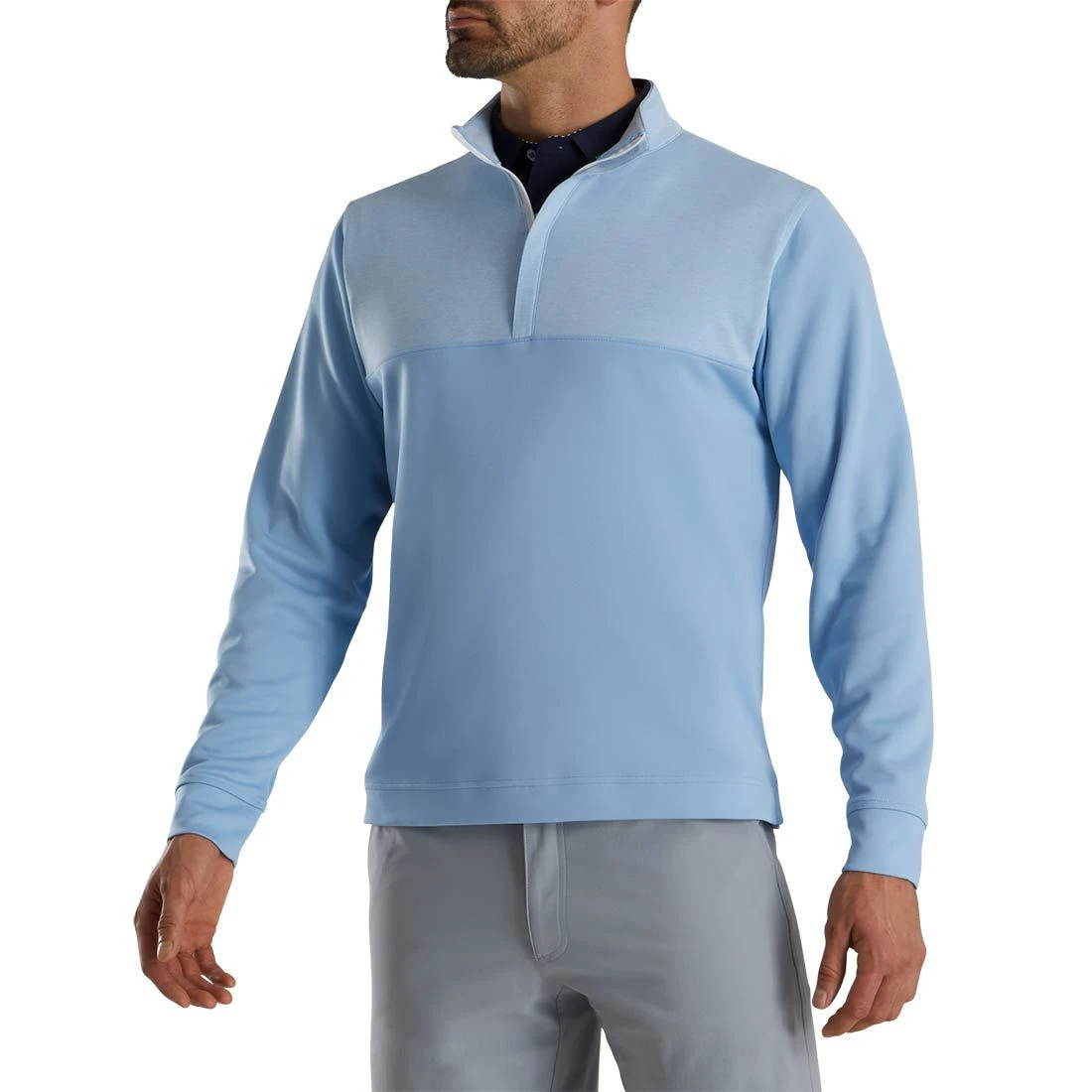 FootJoy Heather Yoke Half Zip Pullover - Image 4