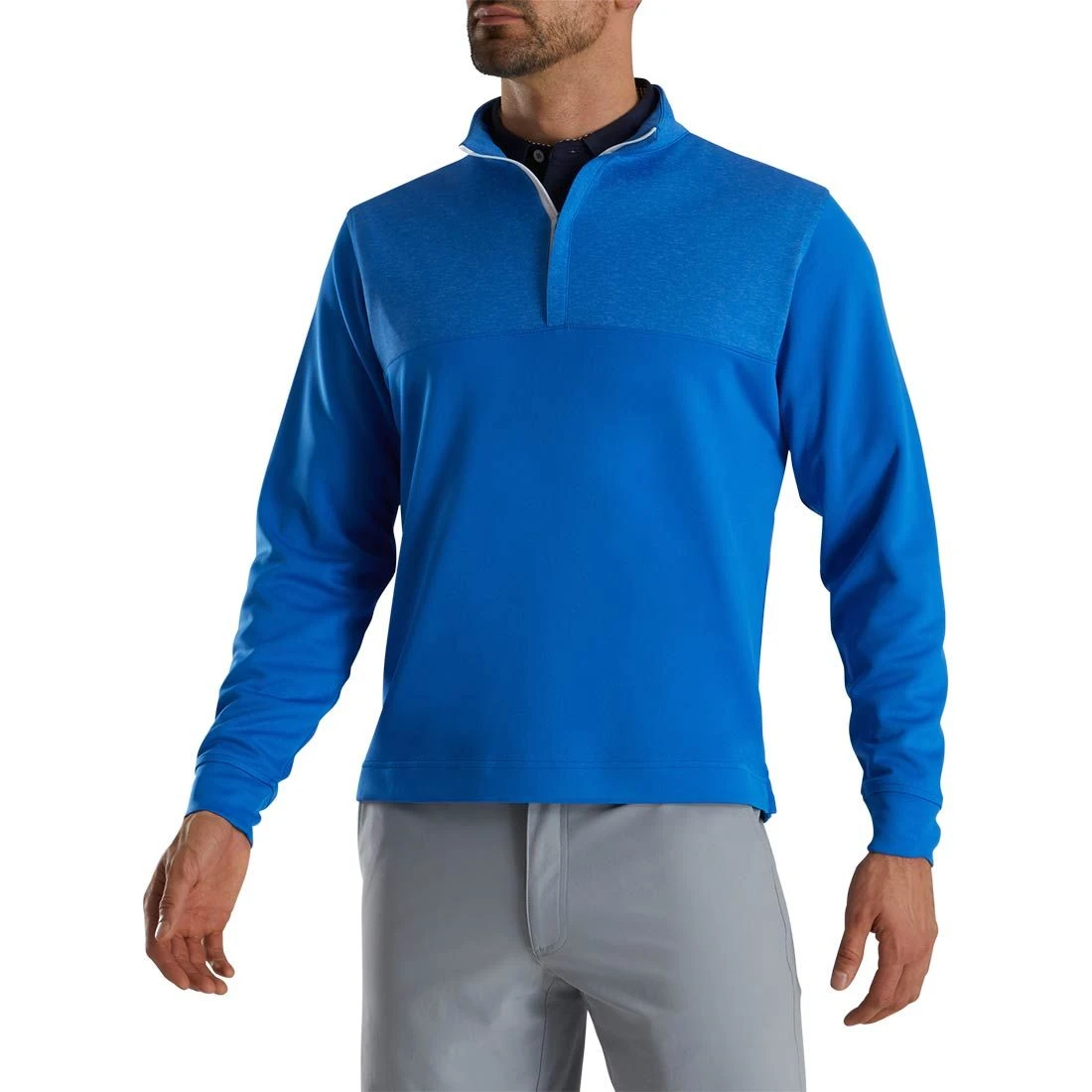 FootJoy Heather Yoke Half Zip Pullover - Image 6