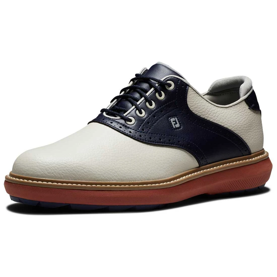 FootJoy Traditions SL Golf Shoes Cream/Navy - Image 3