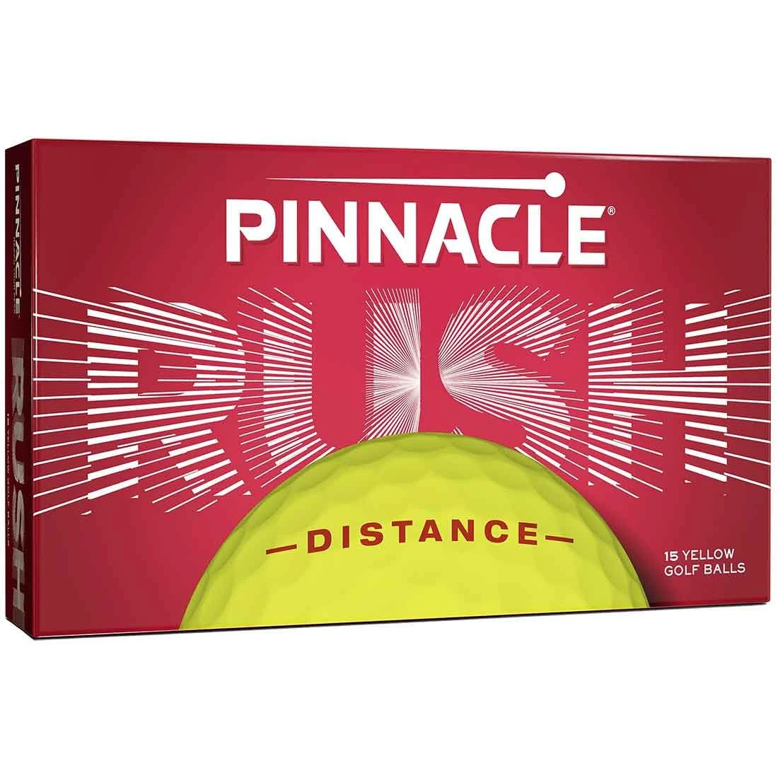 Pinnacle Rush 15-Pack Yellow Personalized Golf Balls