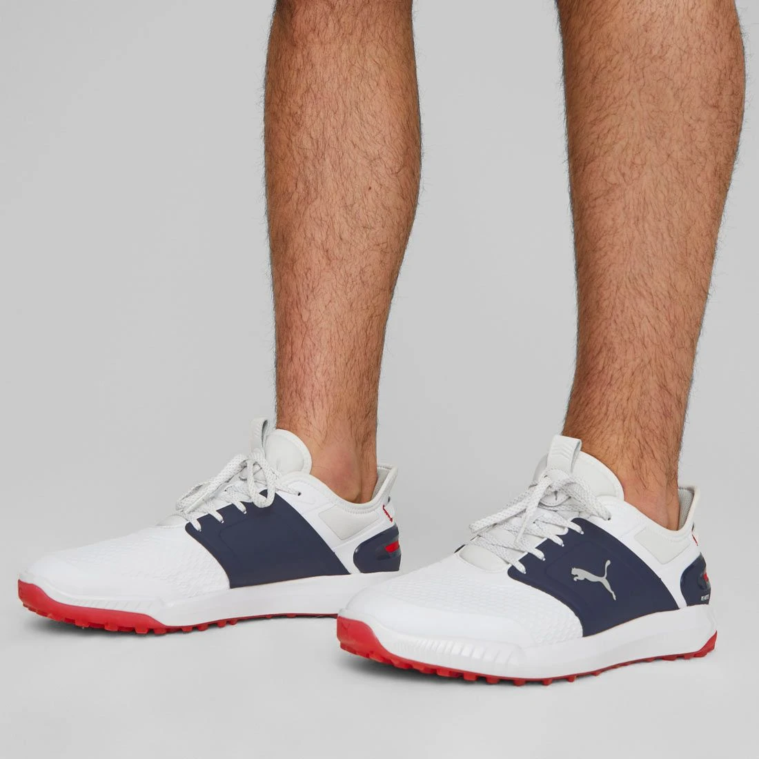 Puma Ignite Elevate Golf Shoes White/Silver/Navy - Image 6