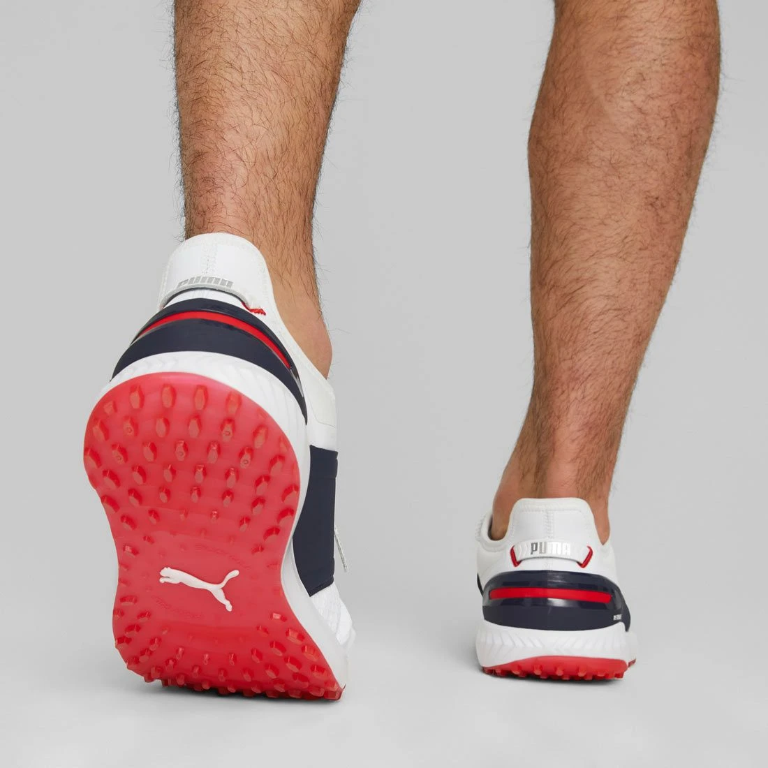 Puma Ignite Elevate Golf Shoes White/Silver/Navy - Image 7