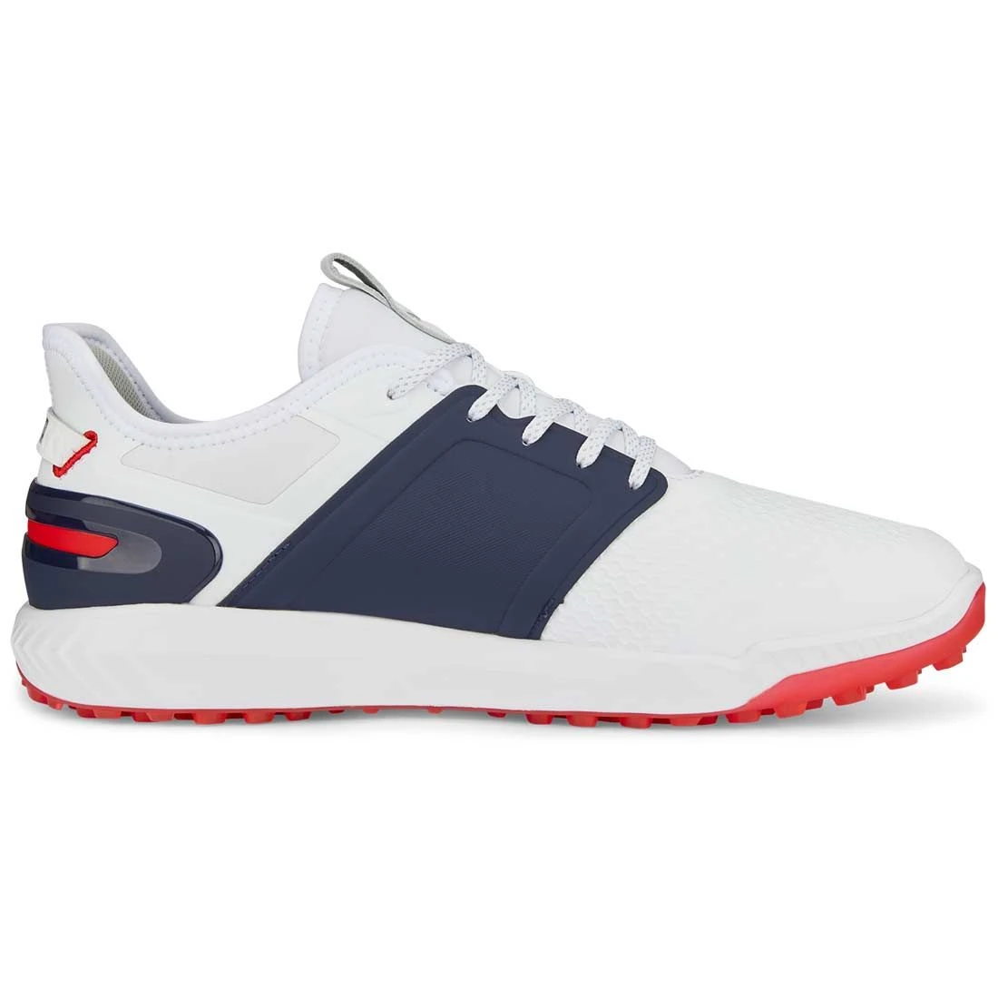 Puma Ignite Elevate Golf Shoes White/Silver/Navy - Image 5