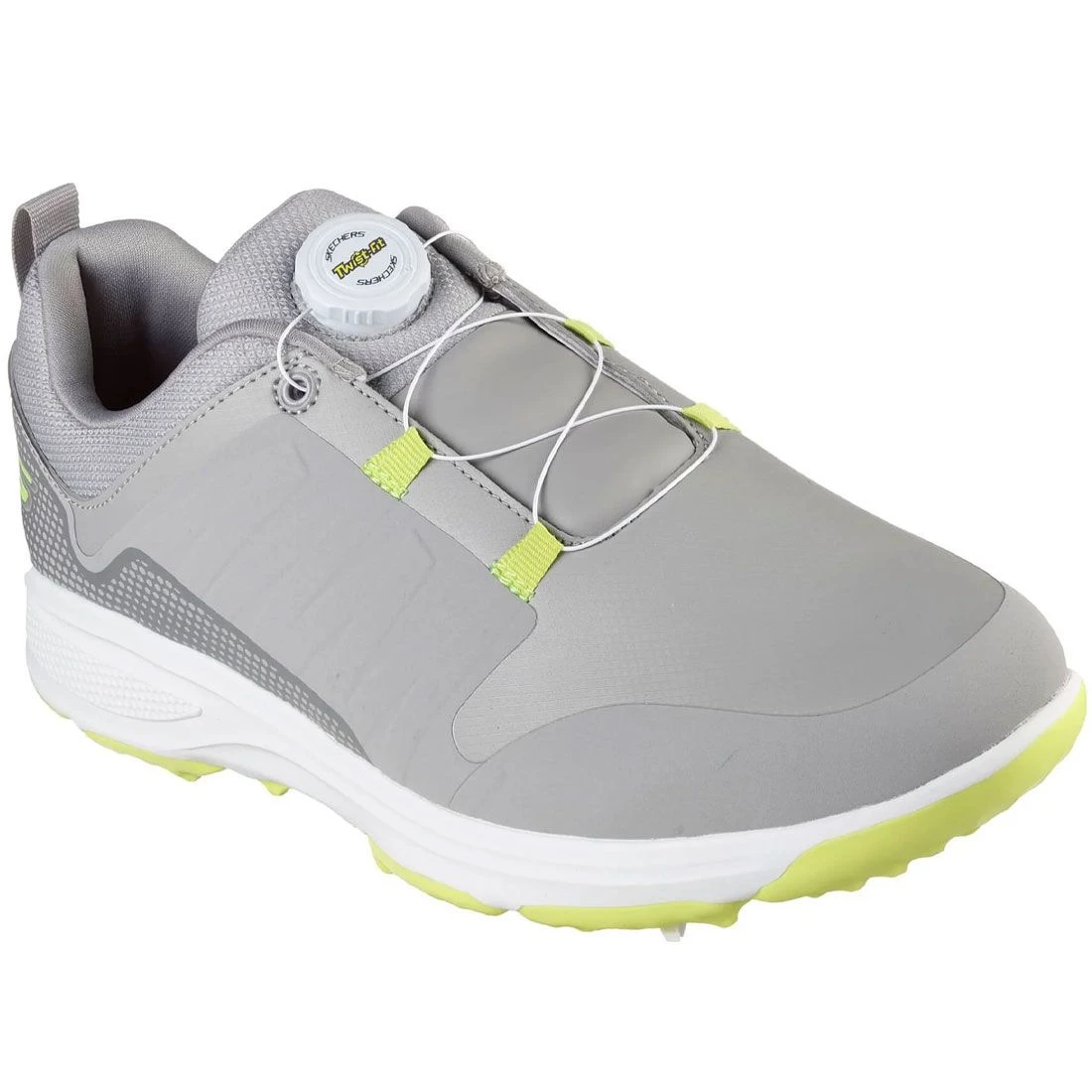 Skechers GO GOLF Torque Twist Golf Shoes Grey/Yellow - Image 3