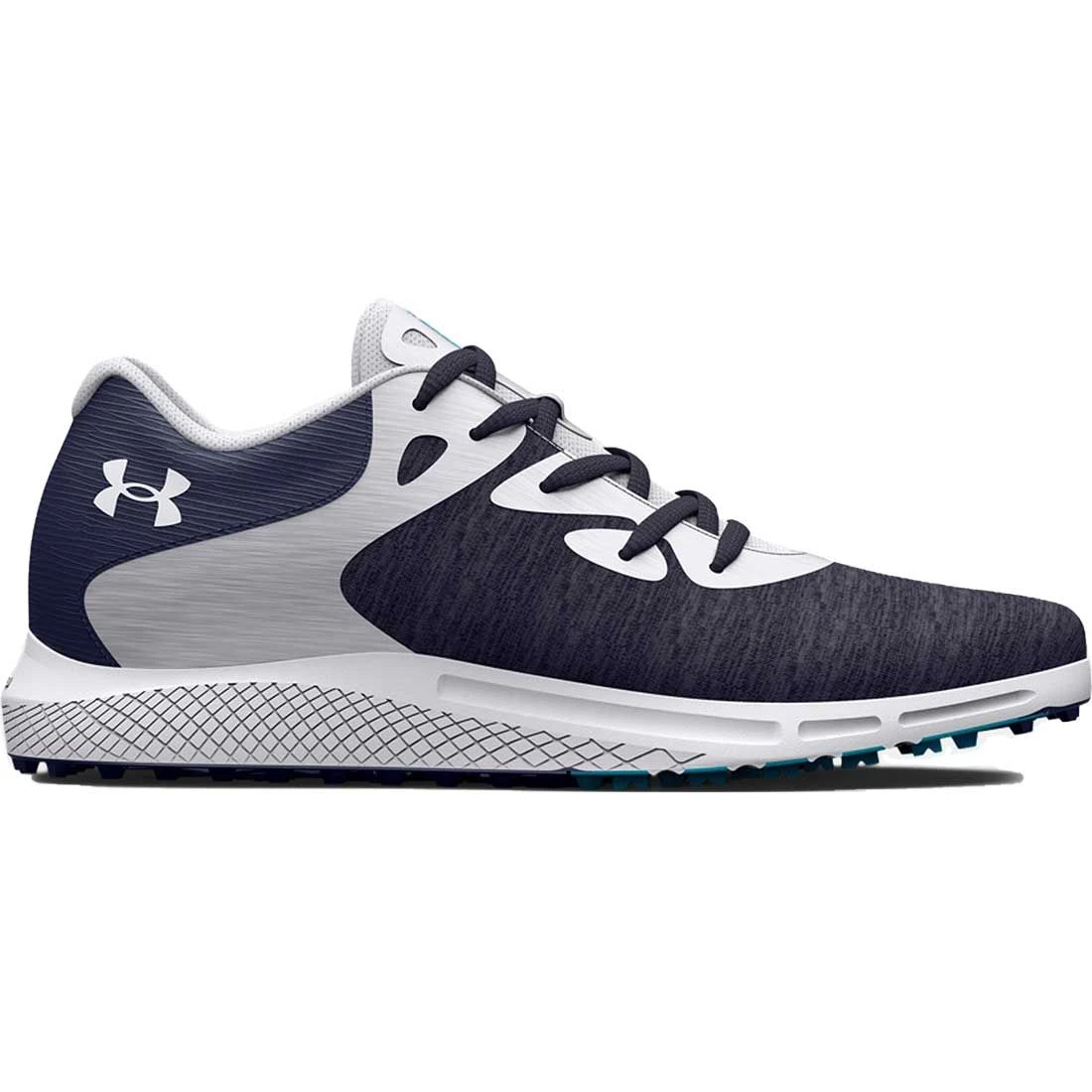 Under Armour Women's Charged Breathe 2 Knit SL Golf Shoes Navy/White